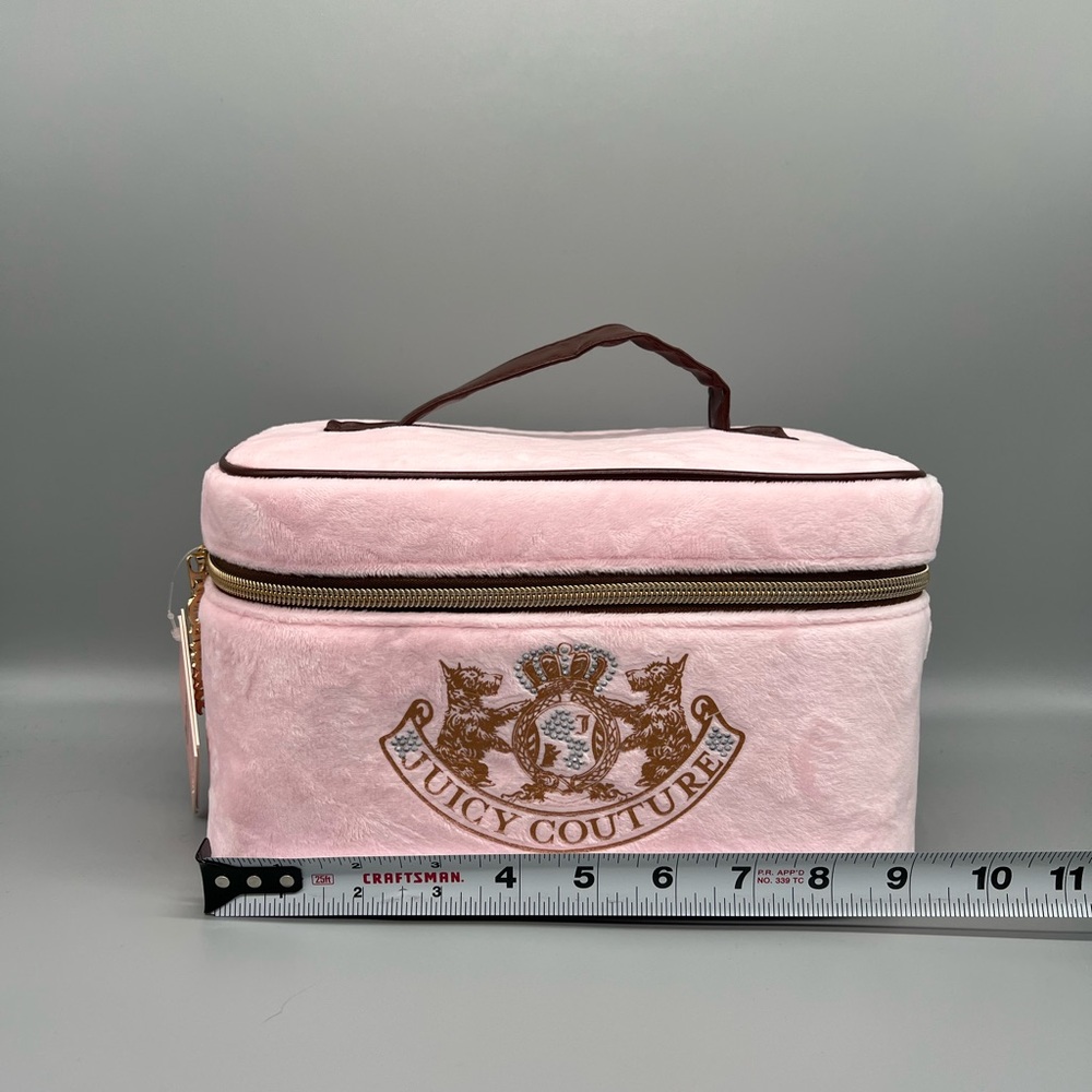 Juicy couture pink velour cosmetics bag - Picture 6 of 10